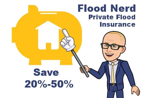 Flood Nerds Save Money with Private Flood insurance