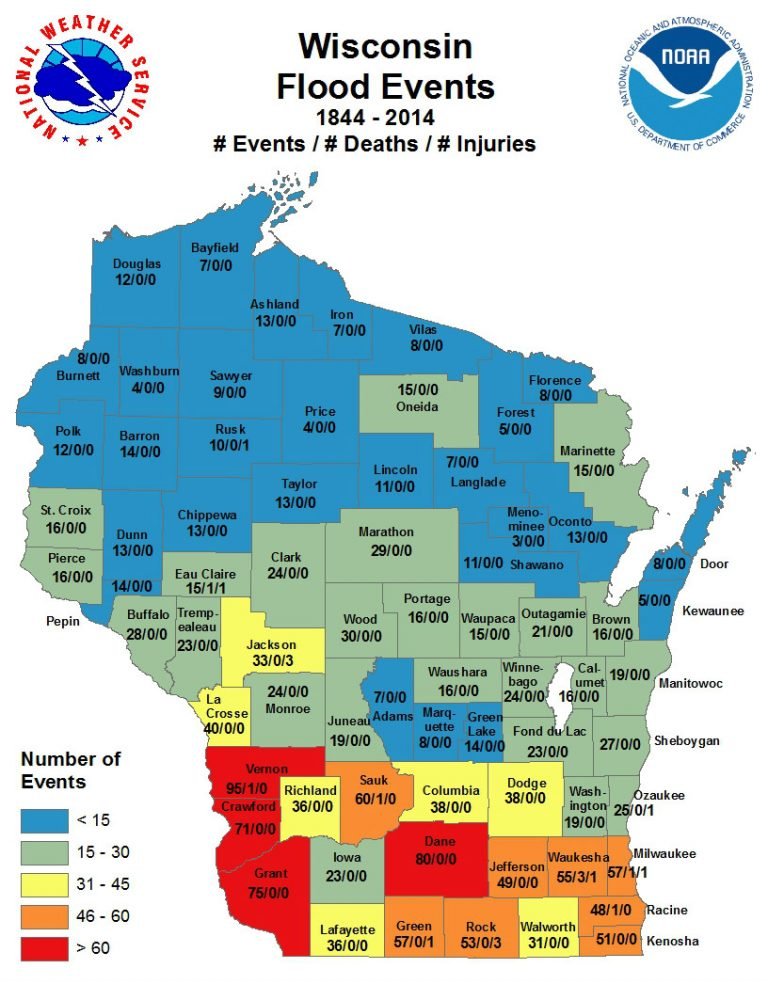 Wisconsin flood zone map