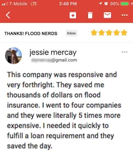 Home buyer flood insurance