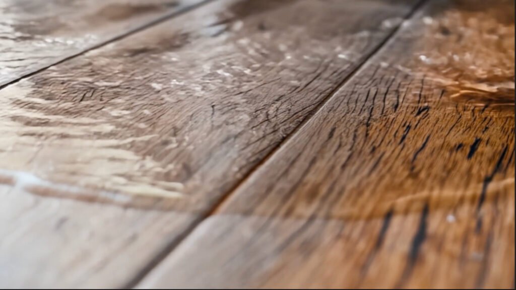 Starts with water creeping on floor